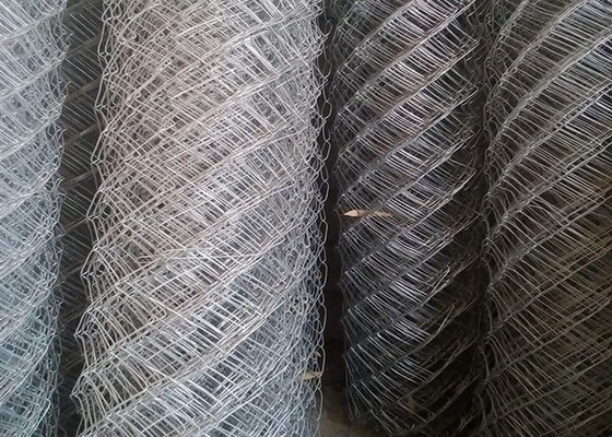 Galvanizli Zincir Bağlantı Çit Kumaş Pvc Kaplı Çerçeve