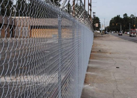 5ft Yükseklik Yeşil Pvc Kaplı Rulo Hdg Metal Galvanizli Zincir Bağlantı Çiti