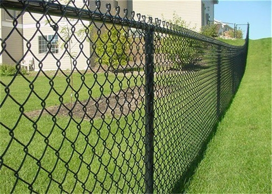 Güvenlik için 60x60mm Pvc Kaplı Galvanizli Zincir Bağlantı Çit Kumaşı