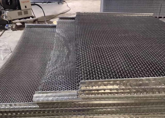 Yüksek Karbonlu 65Mn Maden Titreşimli Elek Mesh 1.5mx2m