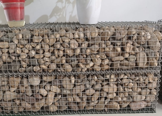 Kare Delikli Kaynaklı Gabion Sepetleri Galvanizli Çelik Tel 2x1x1