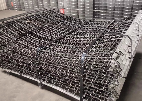 Yüksek Karbonlu Çelik Kare Delik Titreşimli Elek Mesh 1.5X2m