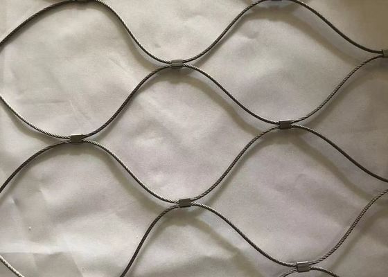 Fabrika Satış 304 Paslanmaz Çelik Halat Hasır Dokuma Paslanmaz Çelik Halat Hasır Hayvanat Bahçesi Mesh için