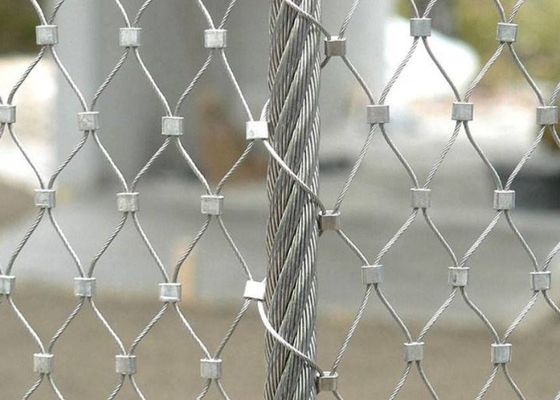Fabrika Satış 304 Paslanmaz Çelik Halat Hasır Dokuma Paslanmaz Çelik Halat Hasır Hayvanat Bahçesi Mesh için