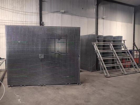 1m * 2m Galvanizli Kaynaklı Hasır Paneller Sac 10 X 10 Cm Yüksek Takviye