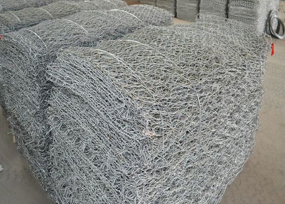 Ağır 100 X 100 Mm Kaynaklı Gabion Sepetleri Paslanmaz Çelik Altıgen Tel Örgü