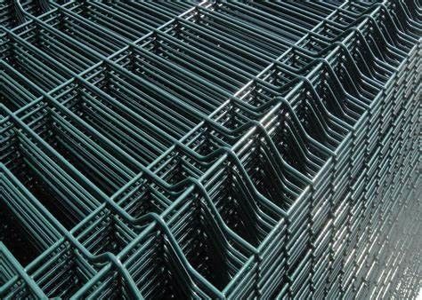 Bahçe Çevresi 0.4mm 3d Kavisli Çit Galvanizli Demir Hasır Panel