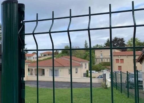 Şeftali direği ile 3d bükme eğri bahçe çit