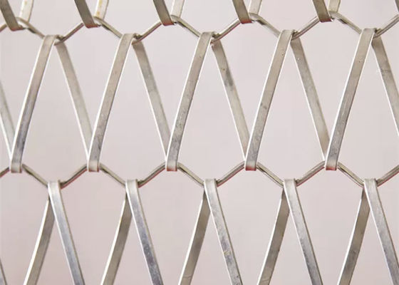 Metal Link Spiral 3mm Dekoratif Tel Ağ Panelleri Perde için Ağ