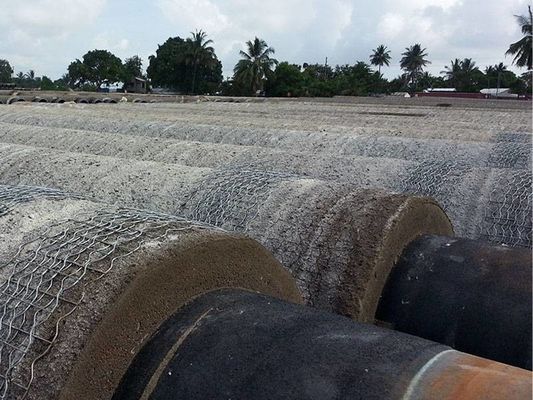 Offshore boru hattı boru hattının beton katmanını güçlendirmek için karşı ağırlıklı kaynaklı ağ