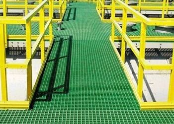 Kare Örgü 20*20*40 Fiberglas / FRP Kalıplı Izgara Yüksek Mukavemetli Korozyona Dayanıklı