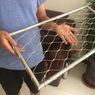 Özel Yüksük Tipi Inox 316 Halat Ağı Esnek Paslanmaz Çelik Kablo Webnet X Tend Mesh