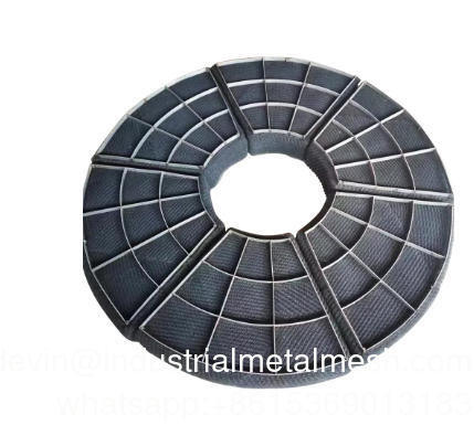 304 316L Metal Tel Ağı Sis Eliminator Gaz Sıvı Ayırıcı Demister Pad