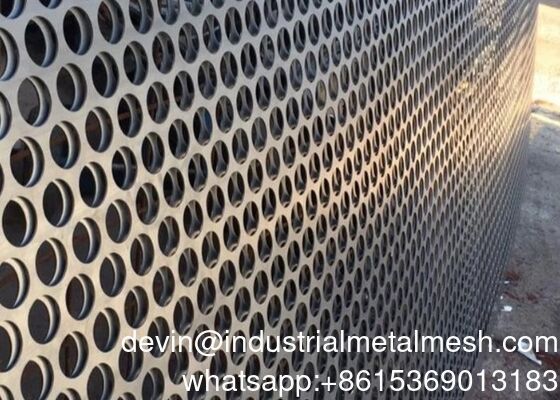 Paslanmaz Çelik 304 Yuvarlak Delik Perforasyonlu Metal Tel Ağı