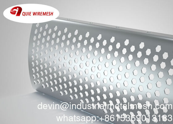 Perforated Sheet Punching Metal Mesh Restaurant Dekorasyonu için kare delik