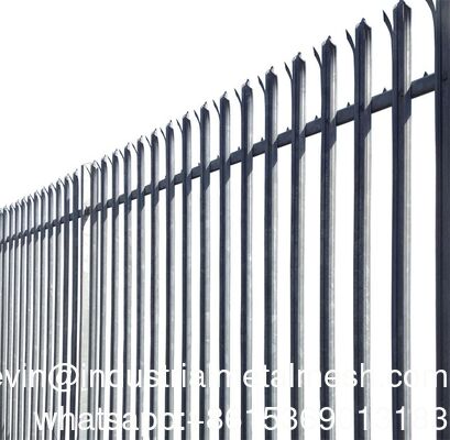 Galvanize Palisade Çit Avrupa tarzı Çelik Palisade Çit D W Tarzı Bahçe Palisade Çit Paneli