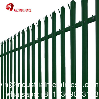 Metal Palisade Çit D ve W Şekilli Palisade Güvenlik Çit Sistemi