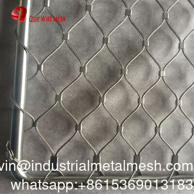Stainless Steel 304/316 7*7 Zoo Wire Mesh Fence Green Wall Mesh Safety Net Stainless Steel Rope Mesh