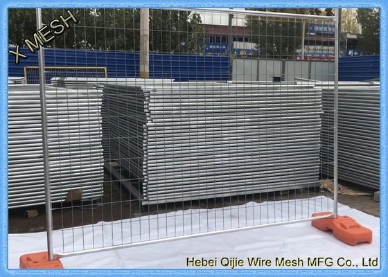 Beton Blok Tabanlı Ağır Hizmet Tipi Galvanizli Geçici Örgü Çiti