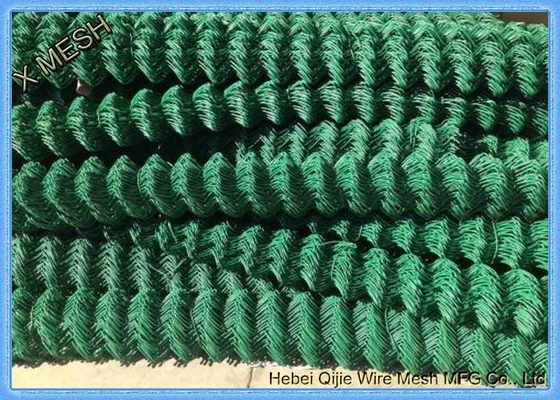 Vinil Kaplı Zincir Bağlantı Çit İnşaatı 1.0-3.0mm Tel Çapı