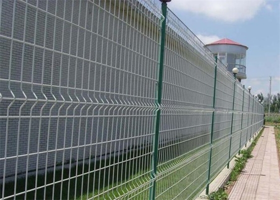 Pvc Veya Toz Boya Kavisli Kaynaklı Metal Çit Bahçe Iso9001 Geçti