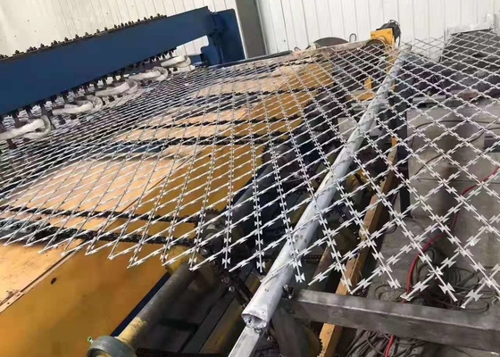 Standart Gösterge Hattı Demiryolu İçin Kaynaklı Sıcak Daldırma Galvanizli Jiletli Tel Bto22
