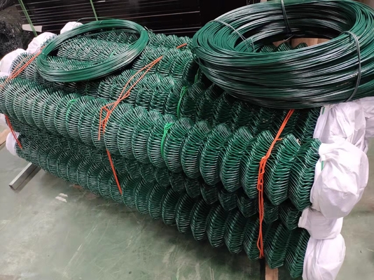 Beyzbol Sahaları İçin Yeşil Zincir Bağlantı Çitini Açma 10 Gauge 2in